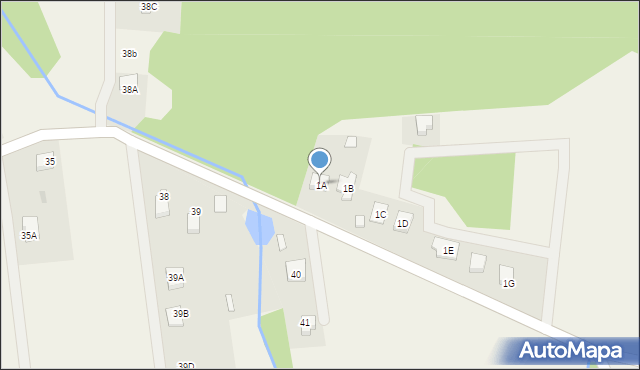 Głuchowice, Głuchowice, 1A, mapa Głuchowice