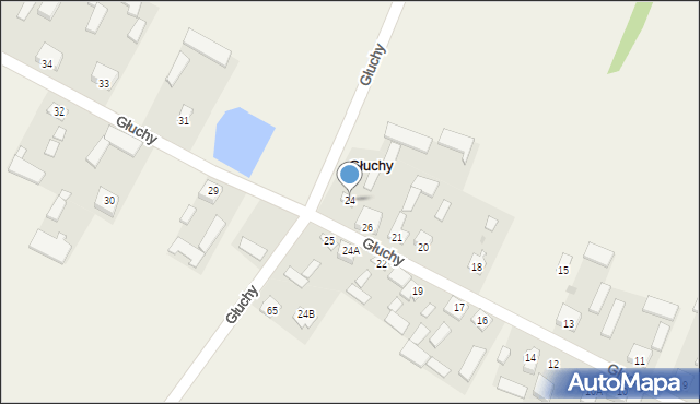 Głuchy, Głuchy, 24, mapa Głuchy