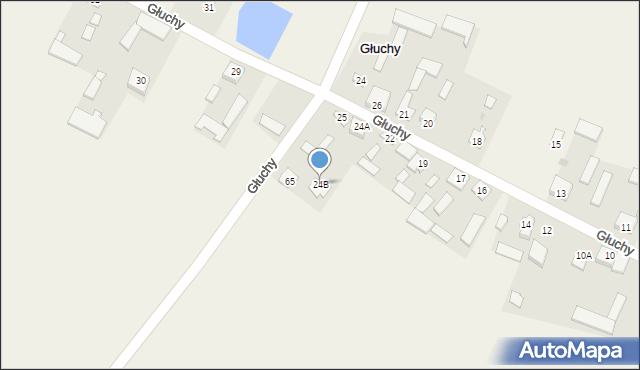 Głuchy, Głuchy, 24B, mapa Głuchy