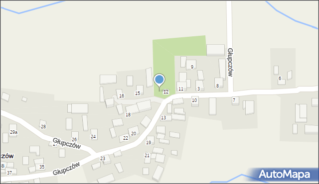 Głupczów, Głupczów, 14, mapa Głupczów