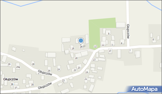Głupczów, Głupczów, 15, mapa Głupczów