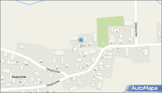 Głupczów, Głupczów, 16, mapa Głupczów