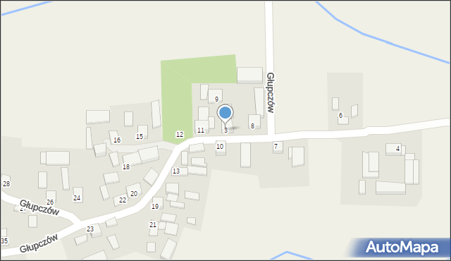 Głupczów, Głupczów, 3, mapa Głupczów