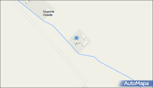 Głuponie, Głuponie, 92, mapa Głuponie