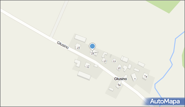 Głusino, Głusino, 14, mapa Głusino