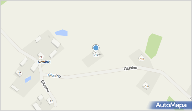 Głusino, Głusino, 21a, mapa Głusino