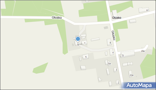 Głusko, Głusko, 6, mapa Głusko
