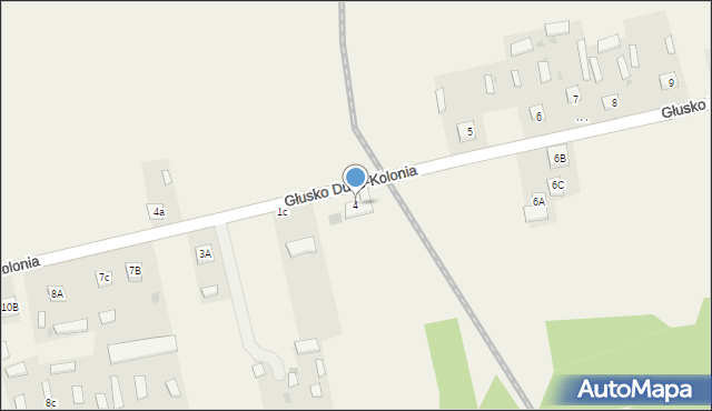 Głusko Duże, Głusko Duże, 1b, mapa Głusko Duże