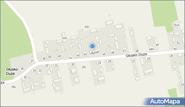 Głusko Duże, Głusko Duże, 43A, mapa Głusko Duże