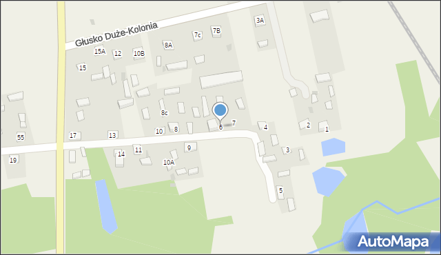 Głusko Duże, Głusko Duże, 6, mapa Głusko Duże
