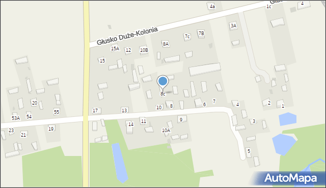 Głusko Duże, Głusko Duże, 8c, mapa Głusko Duże