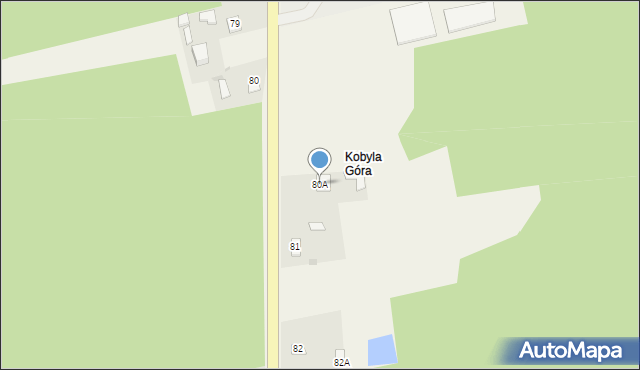 Głusko Duże-Kolonia, Głusko Duże-Kolonia, 80A, mapa Głusko Duże-Kolonia