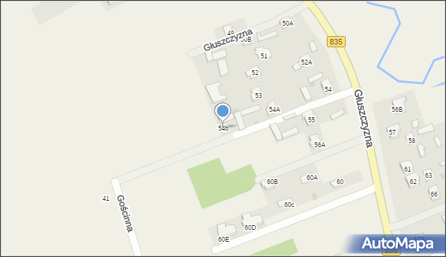 Głuszczyzna, Głuszczyzna, 54b, mapa Głuszczyzna