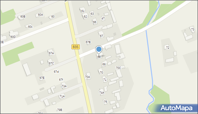 Głuszczyzna, Głuszczyzna, 68, mapa Głuszczyzna