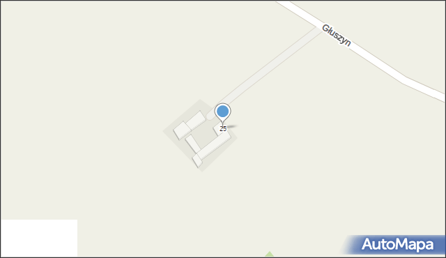 Głuszyn, Głuszyn, 25, mapa Głuszyn