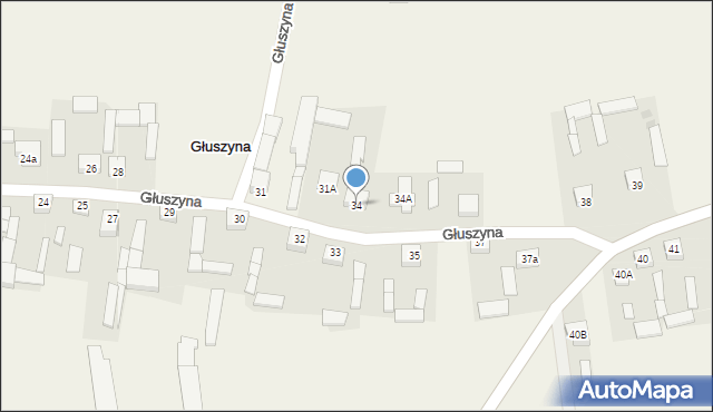 Głuszyna, Głuszyna, 34, mapa Głuszyna