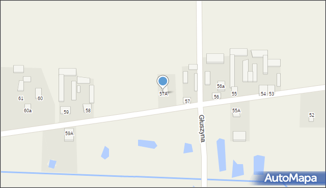 Głuszyna, Głuszyna, 57A, mapa Głuszyna