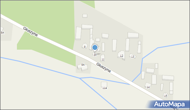 Głuszyna, Głuszyna, 10, mapa Głuszyna