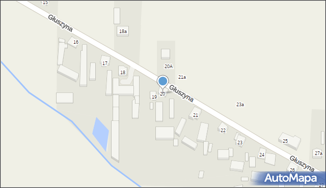 Głuszyna, Głuszyna, 20, mapa Głuszyna
