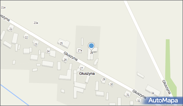 Głuszyna, Głuszyna, 28, mapa Głuszyna