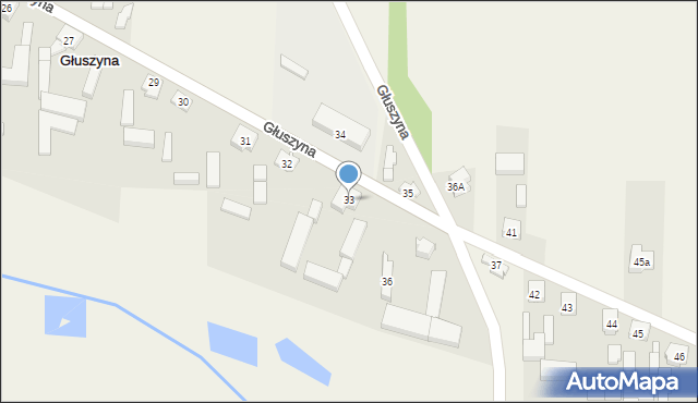 Głuszyna, Głuszyna, 33, mapa Głuszyna