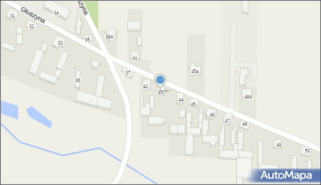 Głuszyna, Głuszyna, 43, mapa Głuszyna