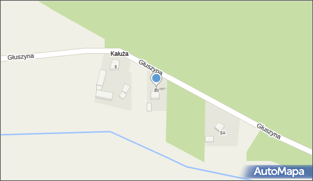 Głuszyna, Głuszyna, 8b, mapa Głuszyna