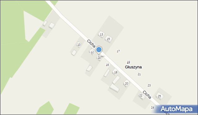 Głuszyna, Głuszyna, 14, mapa Głuszyna