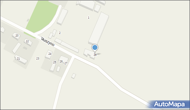 Głuszyno, Głuszyno, 1a, mapa Głuszyno