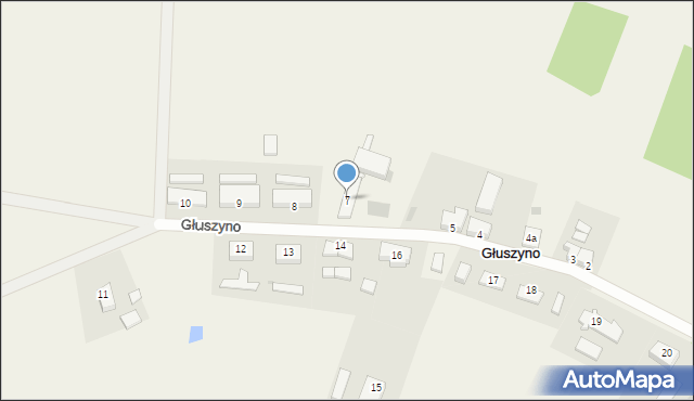 Głuszyno, Głuszyno, 7, mapa Głuszyno