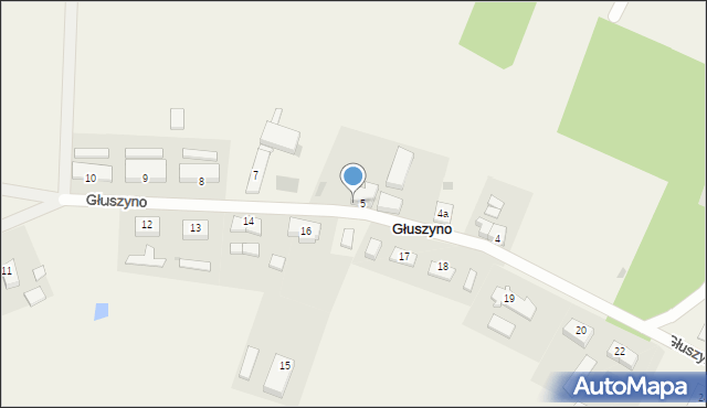 Głuszyno, Głuszyno, 7a, mapa Głuszyno