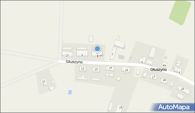 Głuszyno, Głuszyno, 8, mapa Głuszyno
