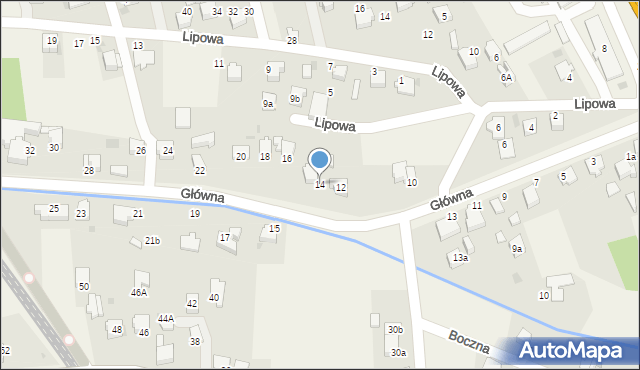 Goczałkowice-Zdrój, Główna, 14, mapa Goczałkowice-Zdrój