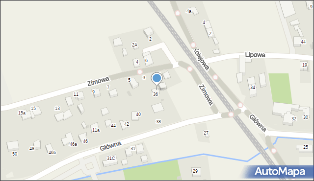 Goczałkowice-Zdrój, Główna, 36a, mapa Goczałkowice-Zdrój
