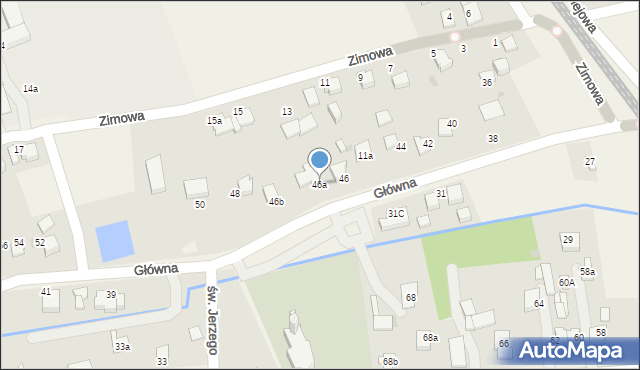 Goczałkowice-Zdrój, Główna, 46a, mapa Goczałkowice-Zdrój