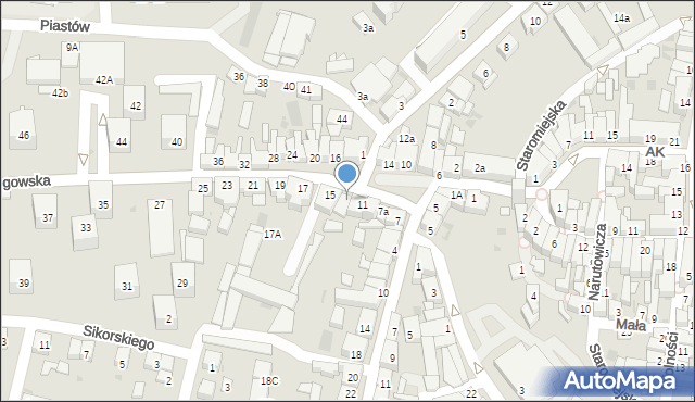 Góra, Głogowska, 13, mapa Góra