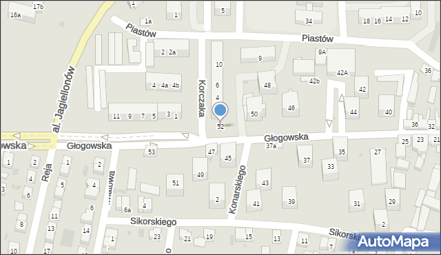 Góra, Głogowska, 52, mapa Góra
