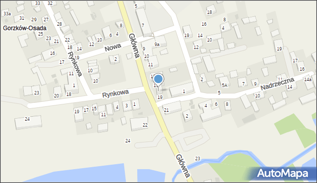 Gorzków-Osada, Główna, 17, mapa Gorzków-Osada
