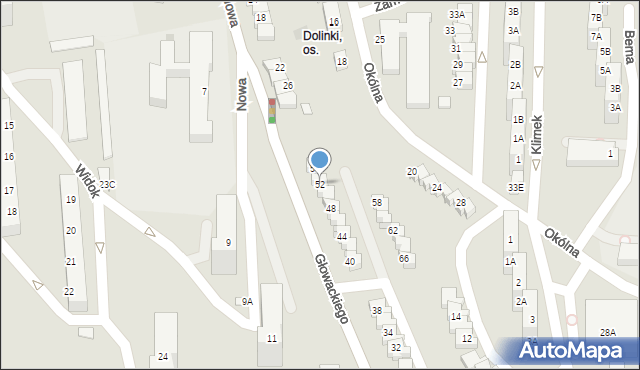 Gorzów Wielkopolski, Głowackiego Wojciecha, 52, mapa Gorzów Wielkopolski