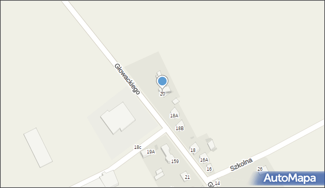 Goworowo, Głowackiego Bartosza, 20, mapa Goworowo