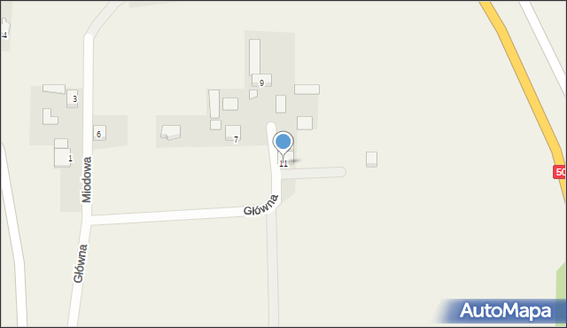 Grabce Józefpolskie, Główna, 11, mapa Grabce Józefpolskie
