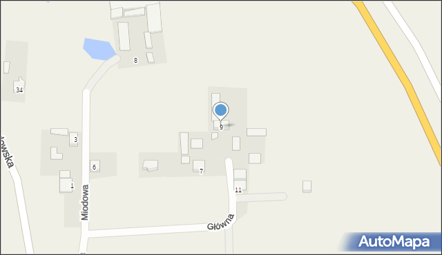 Grabce Józefpolskie, Główna, 9, mapa Grabce Józefpolskie