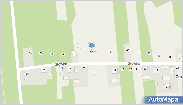 Grabce-Towarzystwo, Główna, 50, mapa Grabce-Towarzystwo
