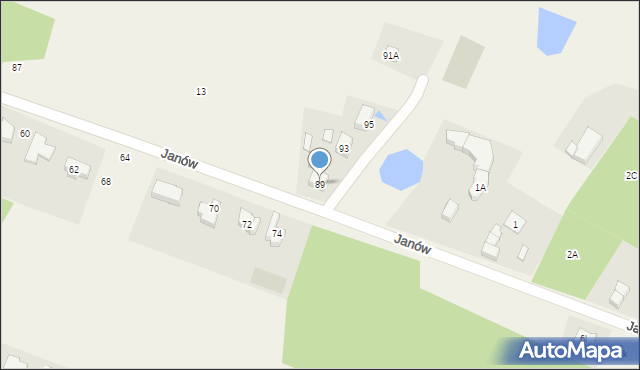 Grabina, Główna, 89, mapa Grabina