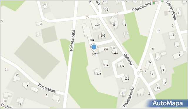 Granica, Główna, 106, mapa Granica