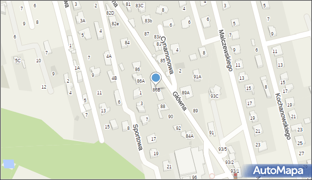 Granica, Główna, 86B, mapa Granica