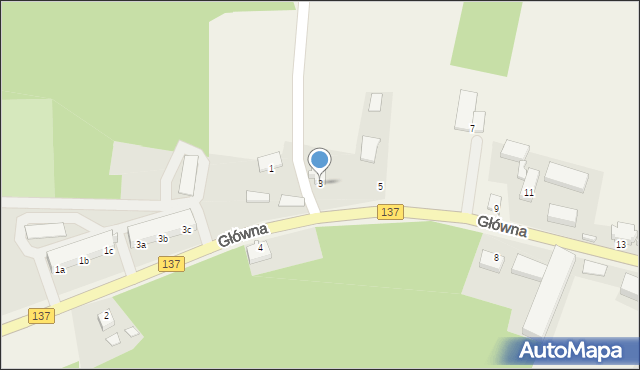 Grochowo, Główna, 3, mapa Grochowo