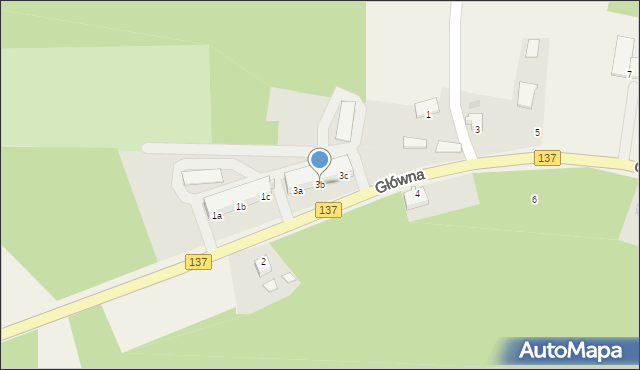 Grochowo, Główna, 3b, mapa Grochowo