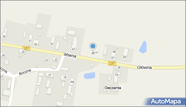Grochowo, Główna, 45, mapa Grochowo