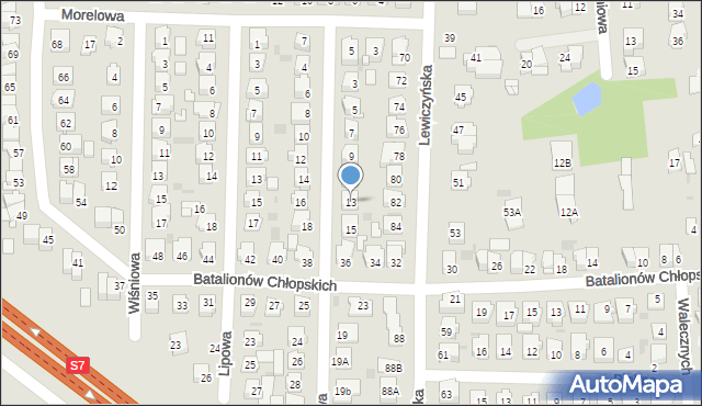 Grójec, Głogowa, 13, mapa Grójec